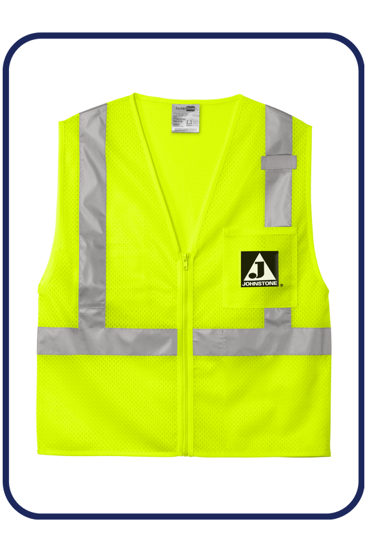 Johnstone ANSI 107 Class 2 Mesh Zippered Vest